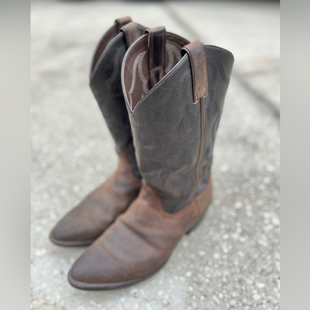 Mens Leather Cowboy Boots